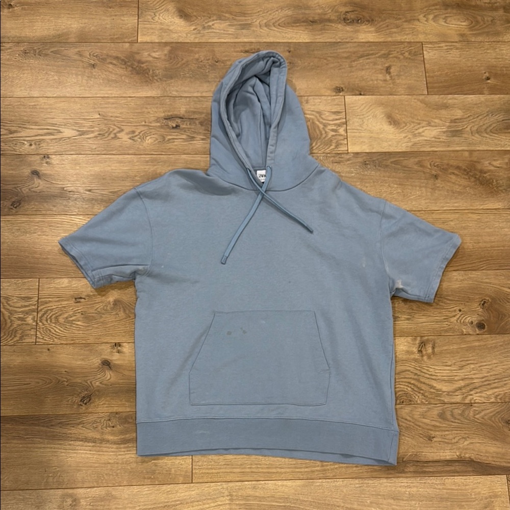 Zara Blue Hoodie Sweatshirt